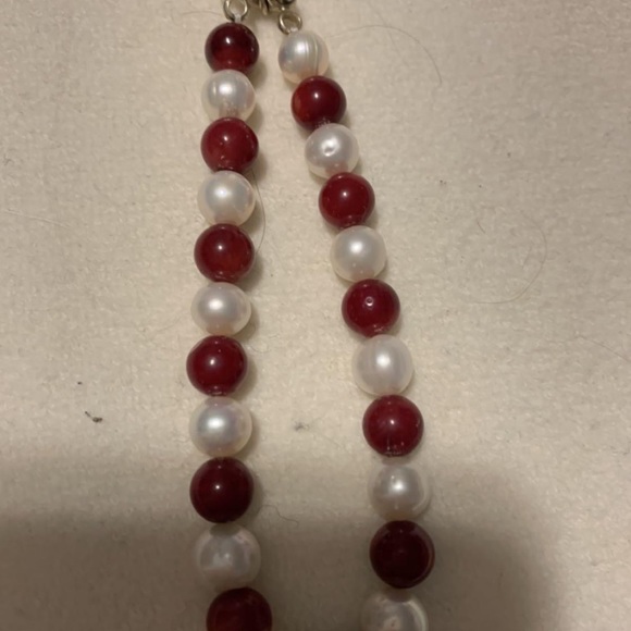 Genuine Coral & Peal Set - Necklace ans Beacelet - Picture 5 of 5